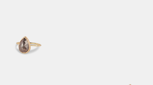 Vale x Stone Fox Bride Raw Diamond Bezel Ring