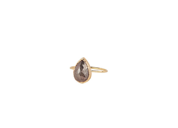 Vale x Stone Fox Bride Raw Diamond Bezel Ring