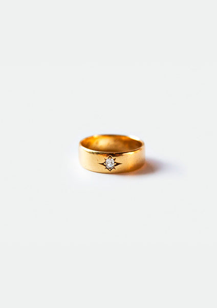 Vintage Yellow Gold Gypsy Band