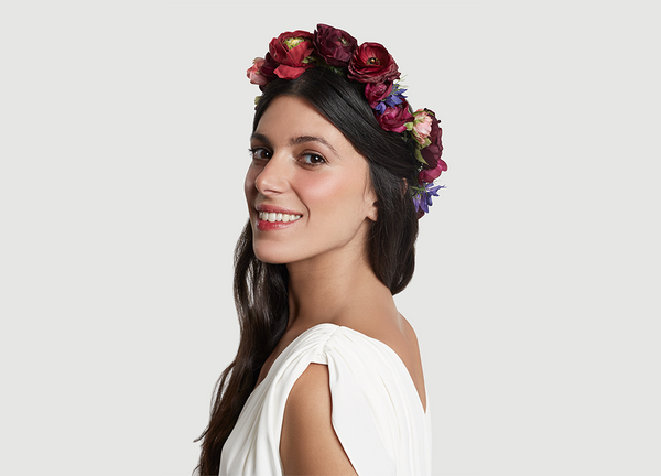 The Scarlett Ohara Floral Halo