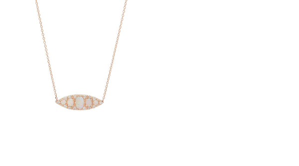 Stone Fox Bride x Iconery Opal Navette Necklace