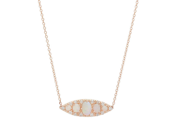 Stone Fox Bride x Iconery Opal Navette Necklace