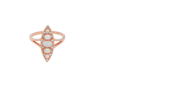 Stone Fox Bride x Iconery Opal Navette Ring