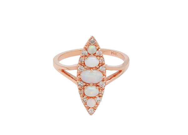 Stone Fox Bride x Iconery Opal Navette Ring