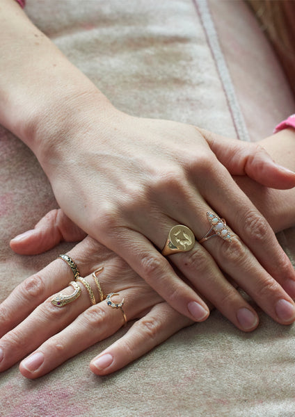 Stone Fox Bride x Iconery Opal Navette Ring