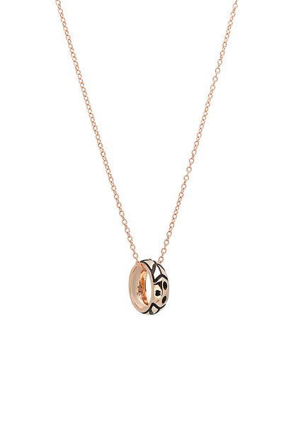 Stone Fox Bride x Iconery Gold Skull Pendant Necklace with Oxidation
